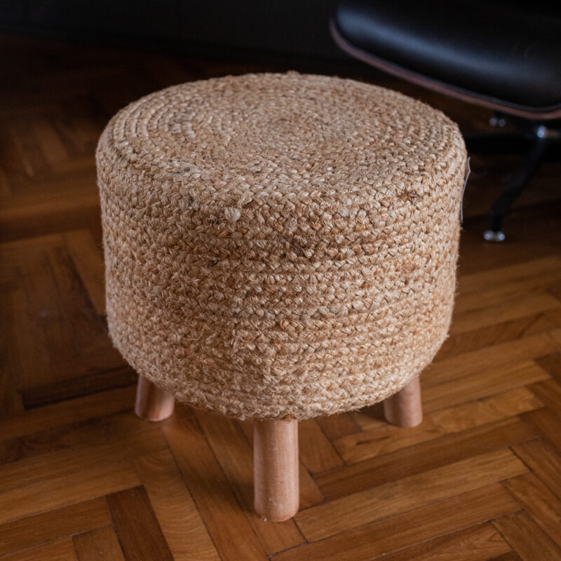 Banco taburete de yute Banco taburete de yute