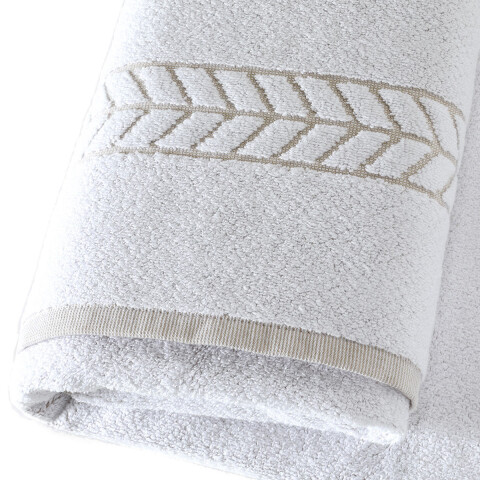Toalla Baño Dohler Profi Top 75 x 150 cm 100% Algodón BEIGE/BLANCO