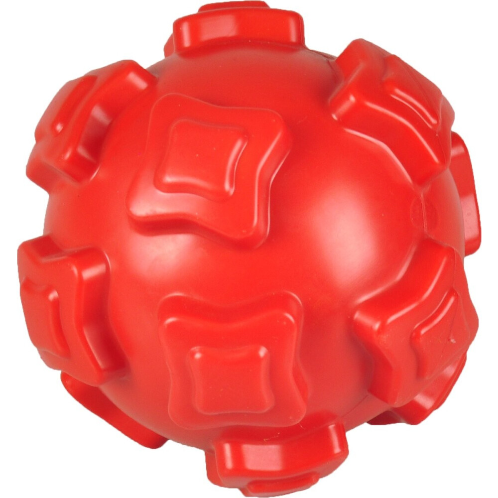 PELOTA BRUTUS FLAMINGO TPR ROJA 15CM CON SILBATO PELOTA BRUTUS FLAMINGO TPR ROJA 15CM CON SILBATO
