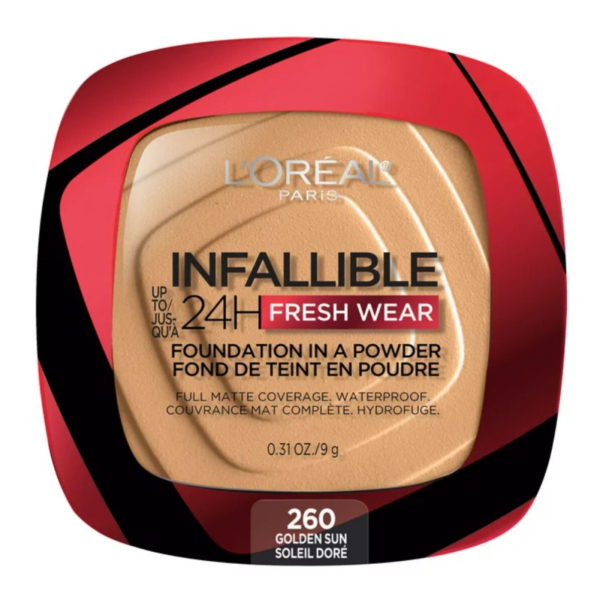 Base En Polvo L'Oréal Paris Infallible Hasta 24H Fresh Wear Golden Sun 
