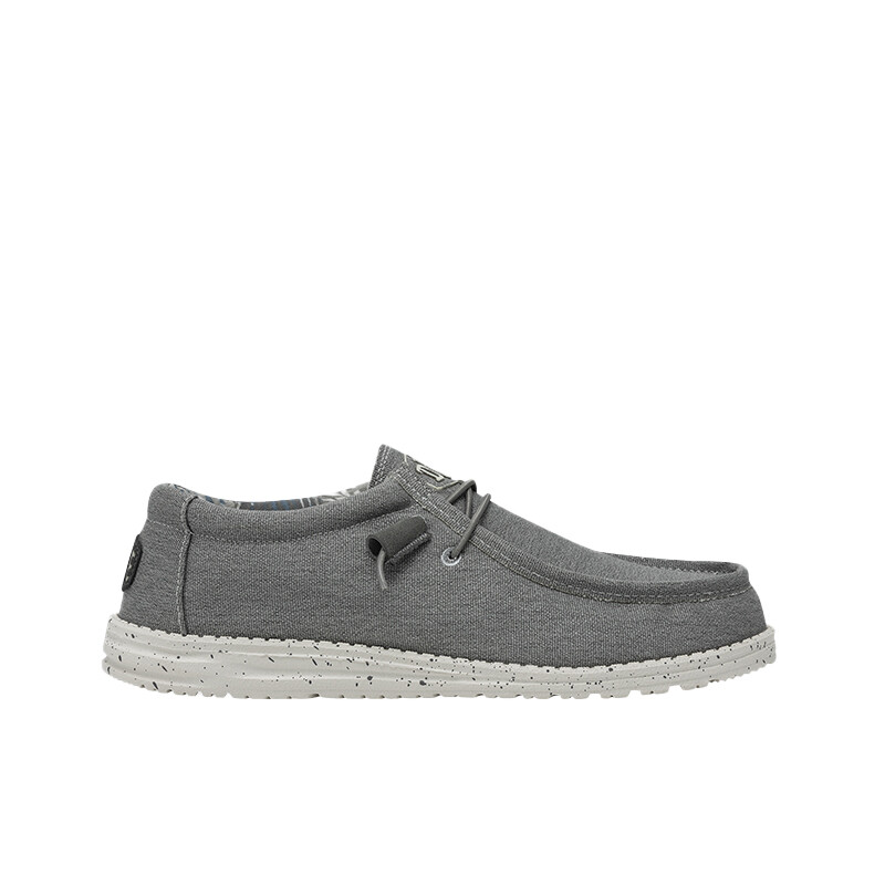 Calzado Hey Dude Wally Stretch Canvas Gris