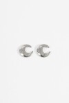 Aro acero earcuff irregular plateado