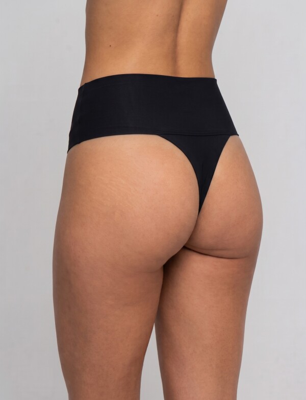 Pack De 3 Thongs Moldeadoras De Cintura Alta NEGRO