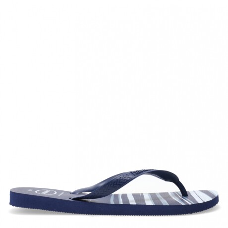 Ojotas de Hombre Havaianas Top Basic Azul Marino - Blanco