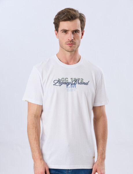 REMERA ESTAMPADA DE ALGODÓN Blanco