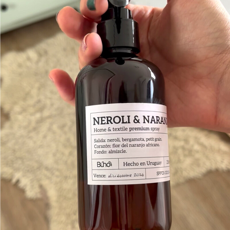 Aromatizador spray premium home & textile 250ml Neroli & Naranja