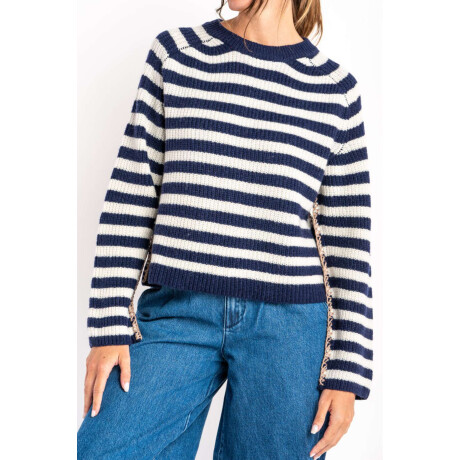 Sweater Rayado Negro