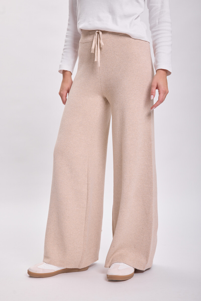 Pantalón punto Beige