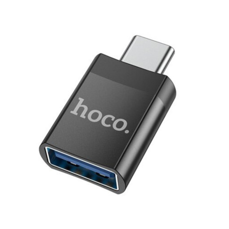 Adaptador HOCO UA17 USB-A H a USB-C M Negro Adaptador HOCO UA17 USB-A H a USB-C M Negro