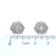 Caravanas nuevas estilo antiguo en oro 18k y brillantes. Caravanas nuevas estilo antiguo en oro 18k y brillantes.