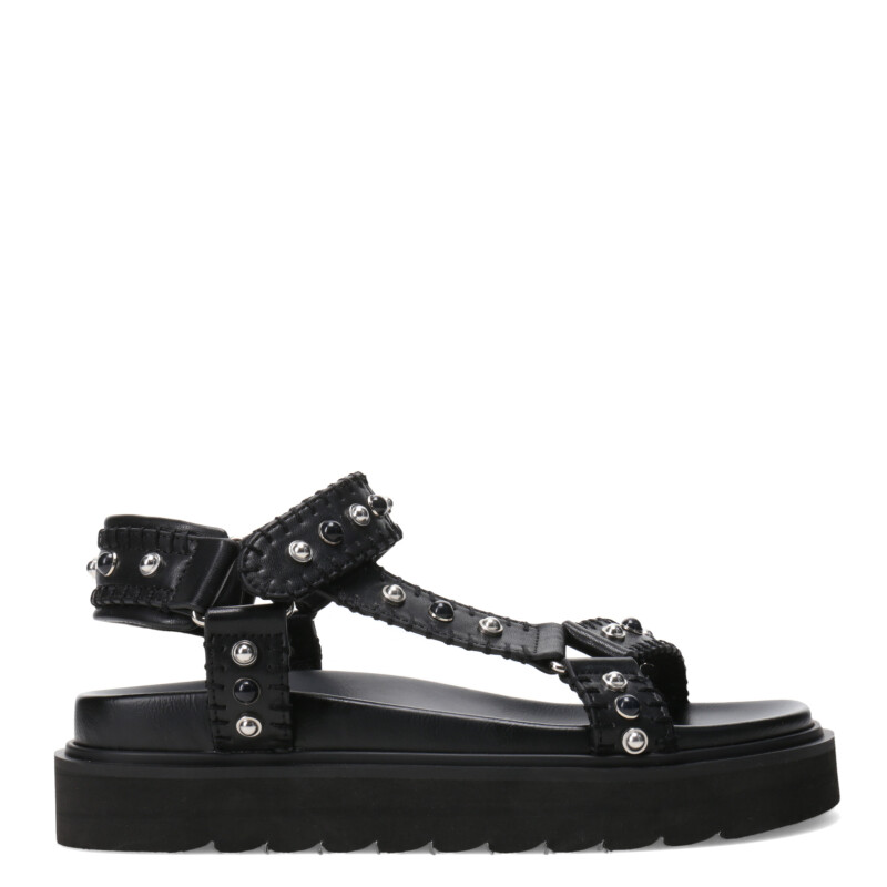 Sandalia de Mujer Miss Carol FEXI con tachas Negro