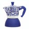 BIALETTI INDUCTION DG 4 POCILLOS Cafetera Italiana BIALETTI Moka Induction Edición Dolce Gabbana Capacidad 4 Pocillos - Blue