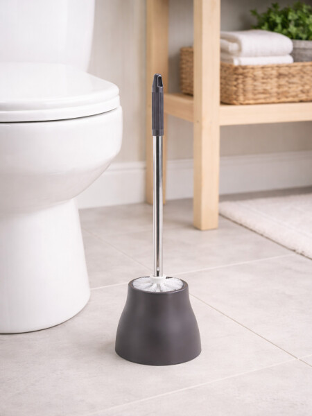 ESCOBILLA DE BAÑO BASICA GRIS