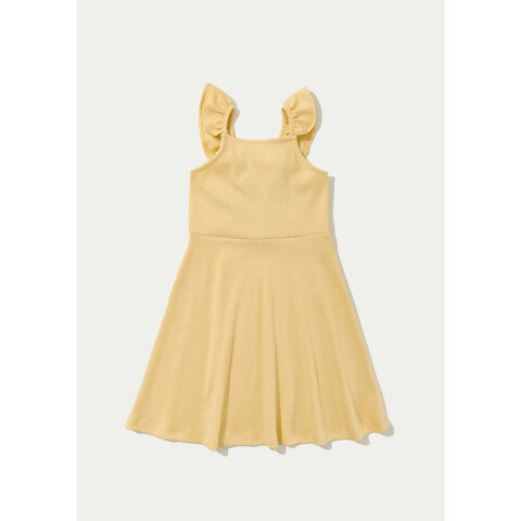 VESTIDO CURTO FEM AMARELO CLARO
