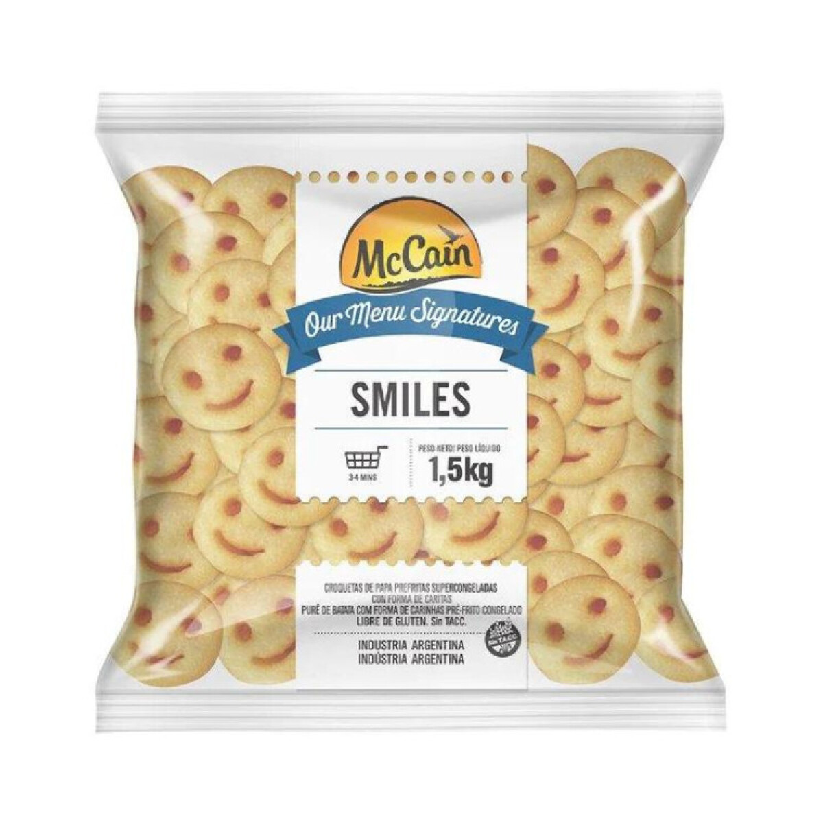 Papas Smiles McCain - 1,5 kg 