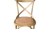 SILLA DE COMEDOR - MADERA BLANCO CRUCETA Natural