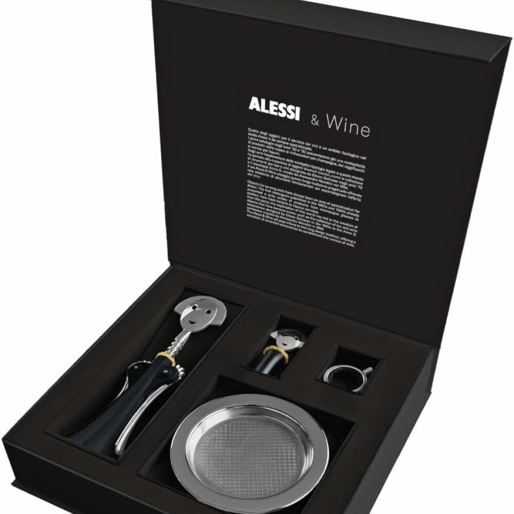 ALESSI CAJA DE VINO REGALO ANNA SET ALESSI CAJA DE VINO REGALO ANNA SET