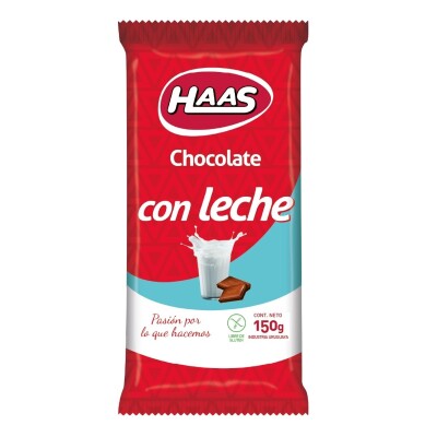 Tableta de Chocolate HAAS Leche 150 GR Tableta de Chocolate HAAS Leche 150 GR