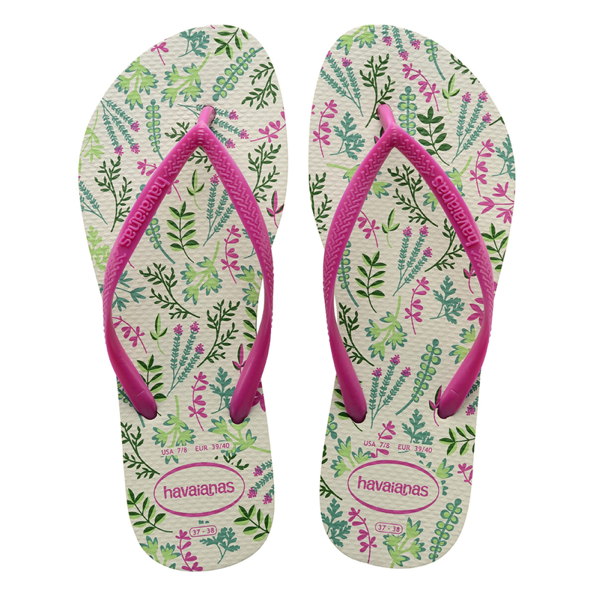 Sandalia de Mujer Havaianas Slim Romance - Blanco - Rosa 