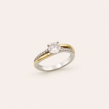 Anillo Clémence - Plata y Oro Anillo Clémence - Plata y Oro
