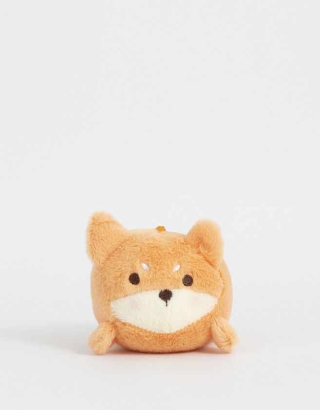 Llavero Peluche Llavero Y Charm Peluche De Perrito - Naranja Durazno