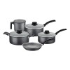 Batería de Cocina 5 Piezas Tramontina Turim Antiadherente Starflon Max Negro
