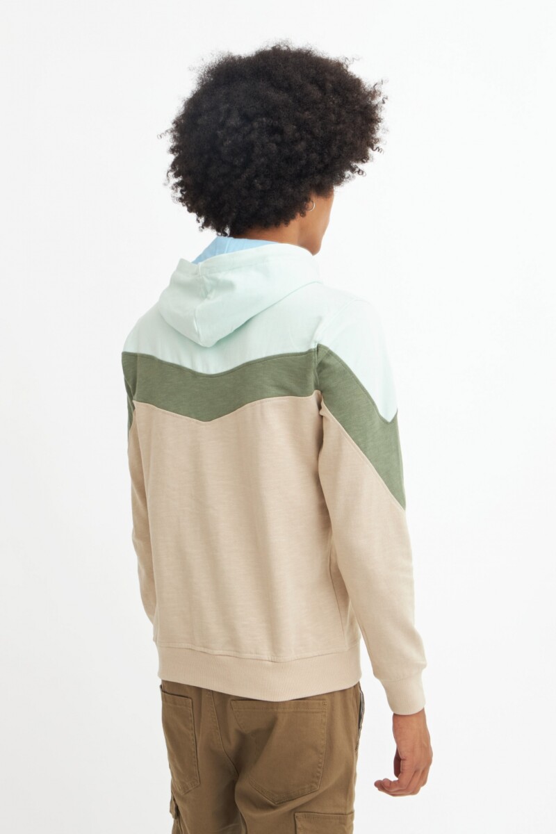 Sweatshirt con cierre frontal MENTA