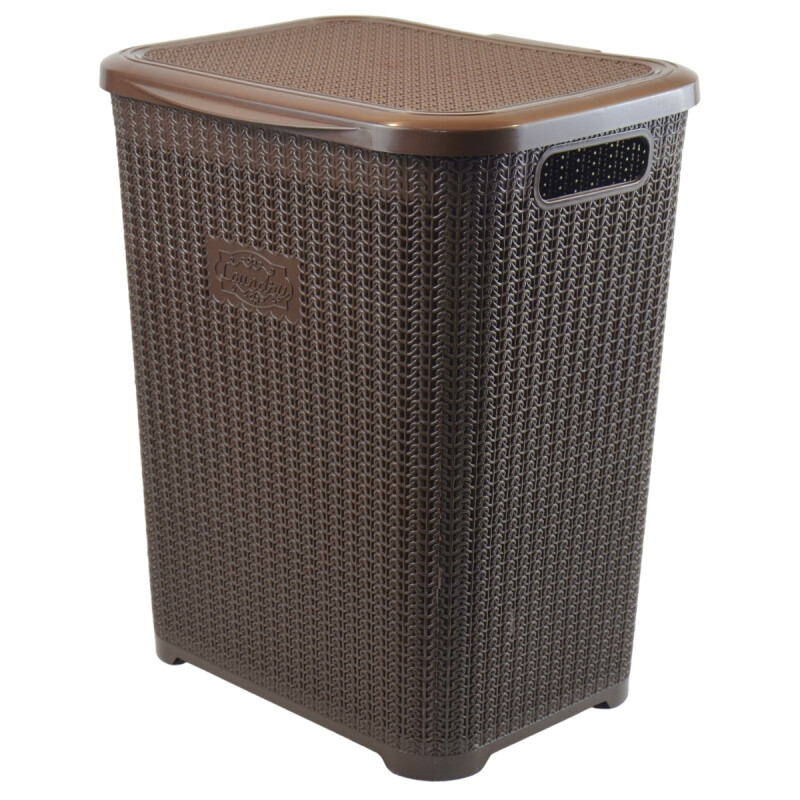 Canasto organizador para ropa 45lts MARRON OSCURO