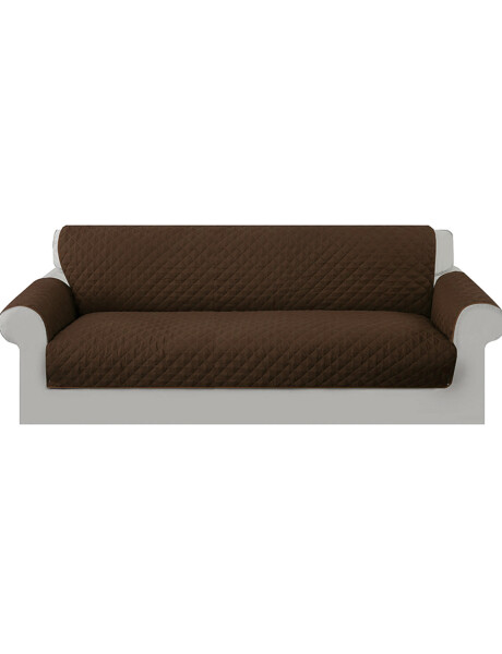 Cubre sofá de 3 cuerpos súper resistente Marrón