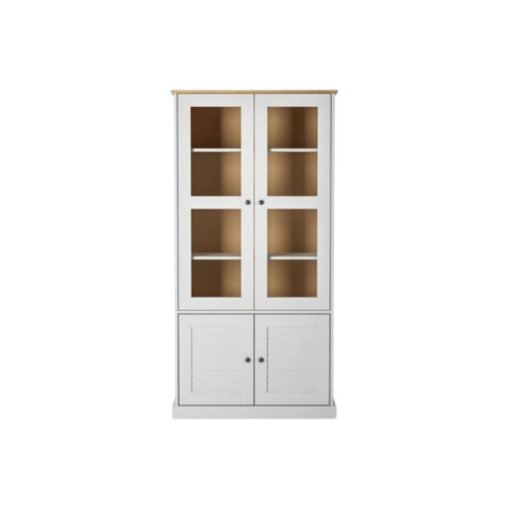 Cristalero 4 Puertas Li­nea Valenciana Blanco