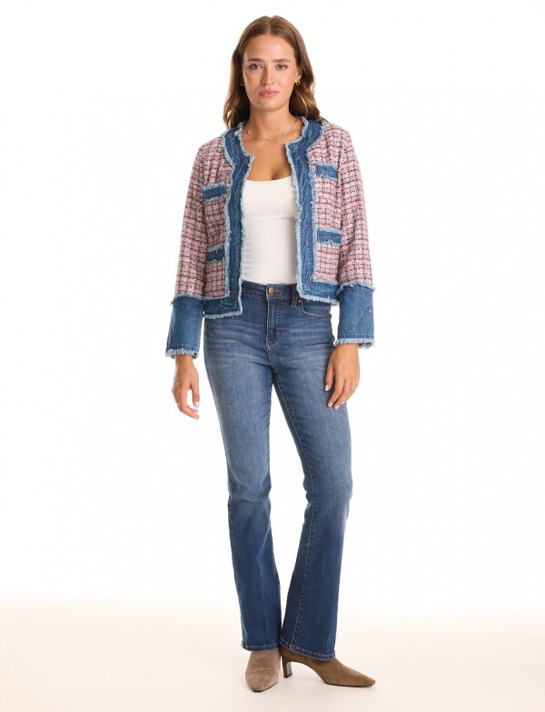 Chaqueta Tweed & Denim ROSA/MULTI