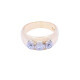 Anillo oro 18k con zirconias. Anillo oro 18k con zirconias.