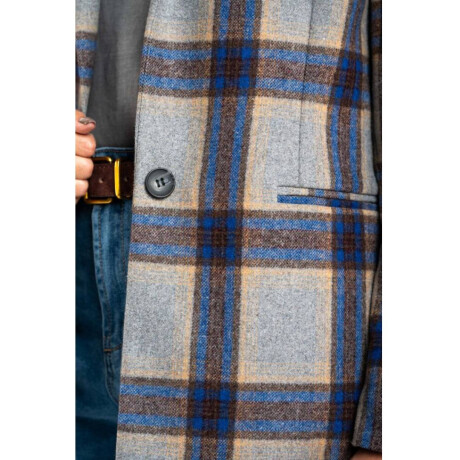 Blazer Cuadros Lana Multi
