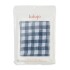 Sábana bajera de muselina 100% algodón Navy Gingham