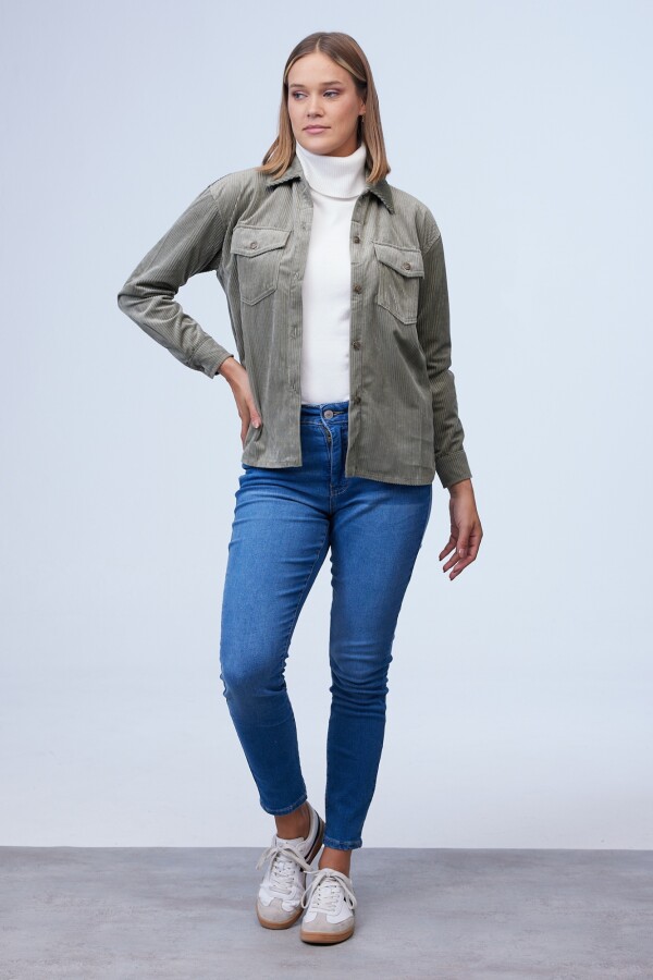 Sobrecamisa Corderoy OLIVA
