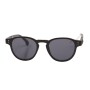 Lentes De Sol One Piece Redondo - Unisex Negro/Marrón