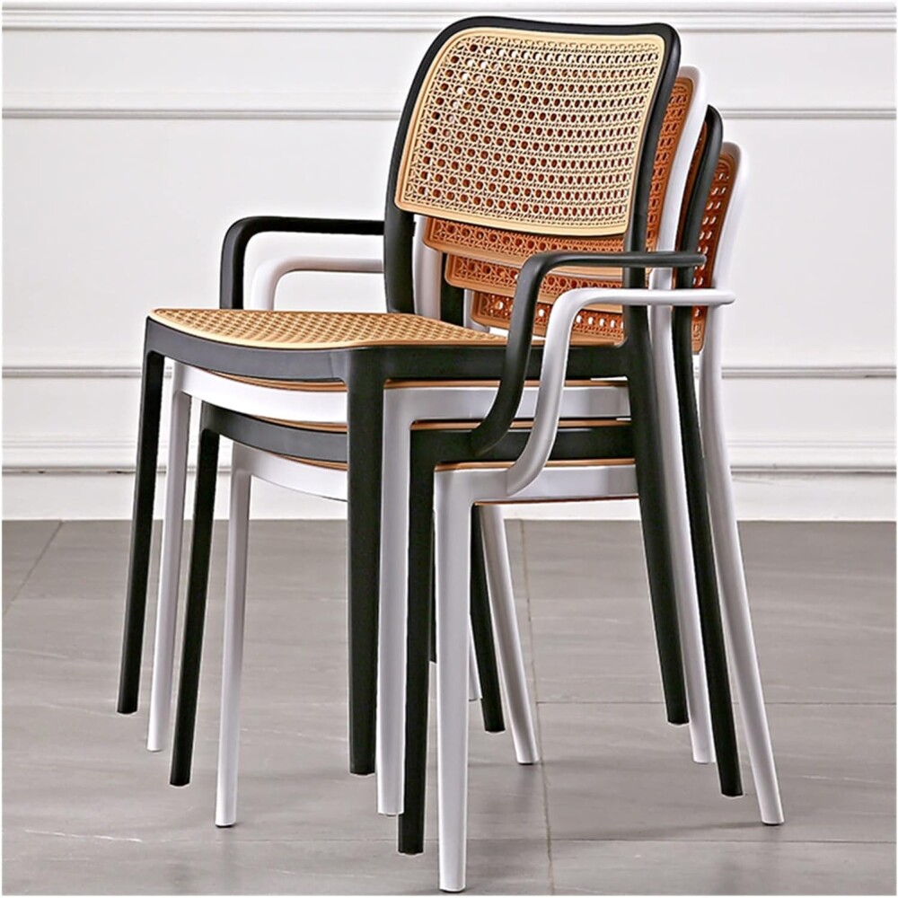 Silla de exterior con posabrazos Frank Blanco