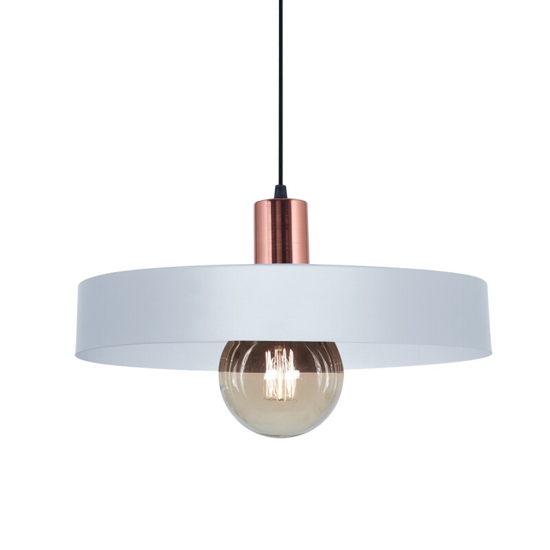 COLGANTE 1L BALCARCE BLANCO Y COBRE COLGANTE 1L BALCARCE BLANCO Y COBRE