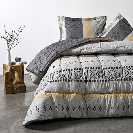 Acolchado Cannon King c/2 Fundas Polialgodón y Guata Térmica Raison