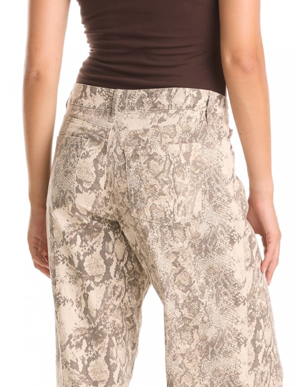 Jean Printed MULTI/BEIGE