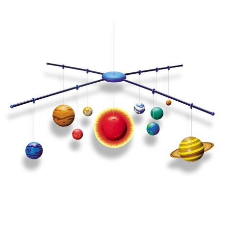 Juego Educativo 4M Modelo 3D del Sistema Solar para Colgar Multicolor