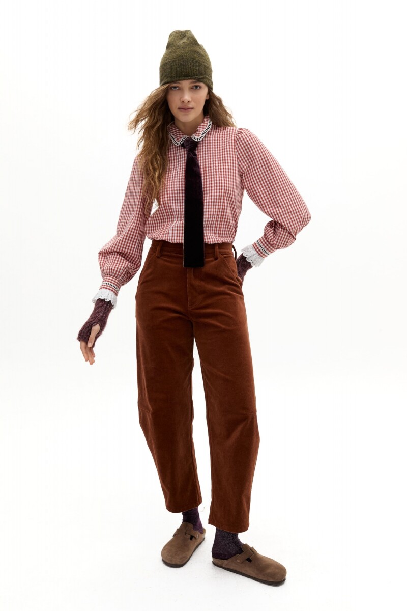 Pantalón Ambar en Corduroy - Caramel 