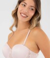 Soutien strapless preformado b&c granate Lilac