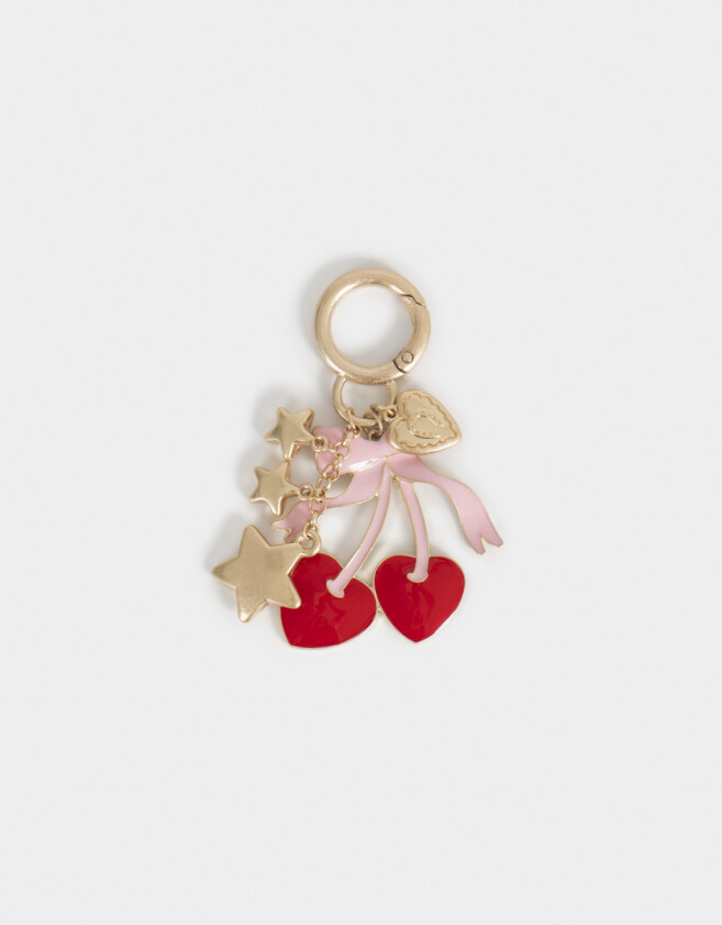 Llavero Metal Llavero Y Charm De Multidijes Cherry - Combinacion Tricolor
