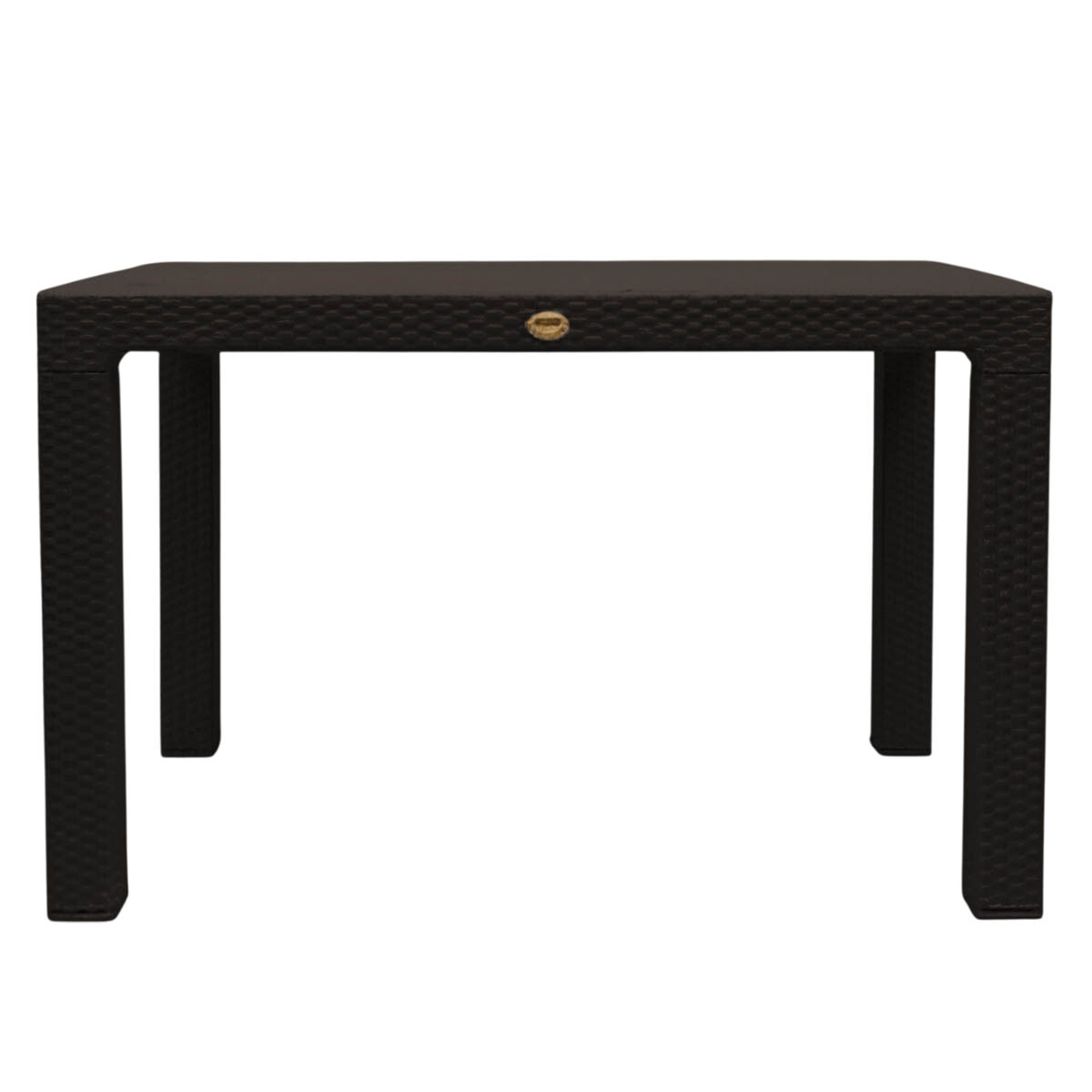Mesa Comedor Exterior Jardín Rattan 150x90cm Armable - Negro 