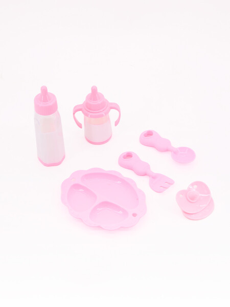 SET COMIDA BEBOTE ROSADO