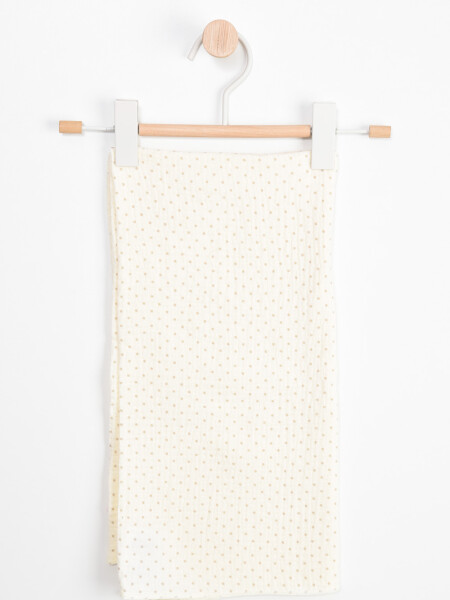 Muselina a lunares Beige Melange