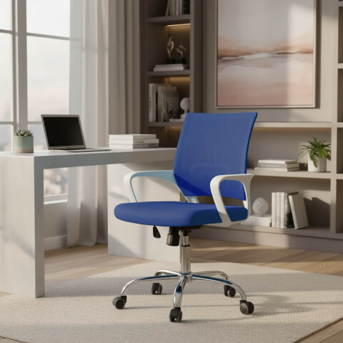 Silla de escritorio Oficina Sillon Ejecutiva Ergonomica IMBACK Color Azul Silla de escritorio Oficina Sillon Ejecutiva Ergonomica IMBACK Color Azul