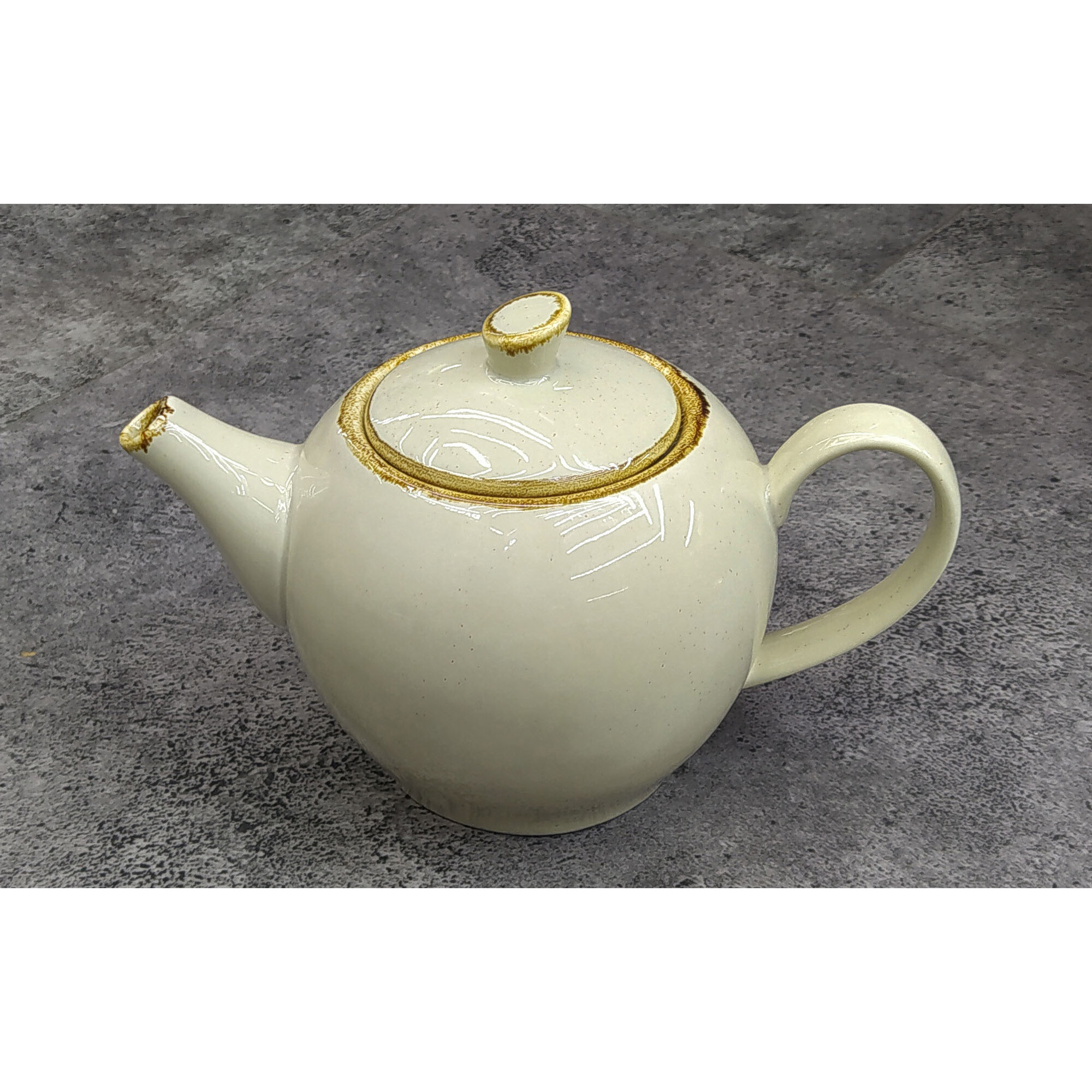 Tetera Natural/beige Porcelana Czt20-69 — Divino