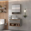 Mueble de baño Isadora 78cm Grigio Catedral botiquín Mariana Grigio con Catedral 65cm Mueble De Baño Isadora 78cm Grigio Catedral Botiquín Mariana Grigio Con Catedral 65cm